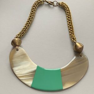 Vintage | Boomerang Shaped Resin Necklace